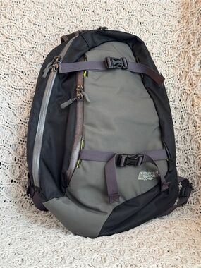 MEC Sling Backpack Travel Daypack Black Grey Crossbody Bag